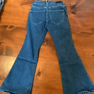 Express bell bottom/flare jeans size 0 short